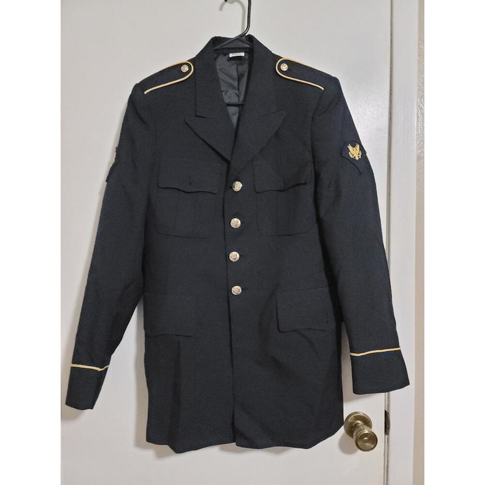 ASU Coat Mens Service Jacket Dress Army Blue 450 Size 36L 36LC
